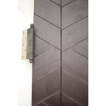 星型カットガラスの親子ドア　GD1291 