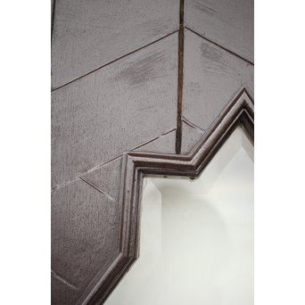 星型カットガラスの親子ドア　GD1291 