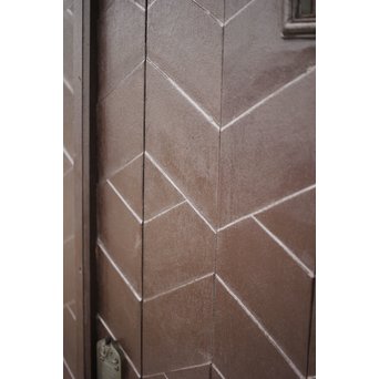 星型カットガラスの親子ドア　GD1291 