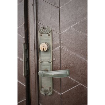 星型カットガラスの親子ドア　GD1291 