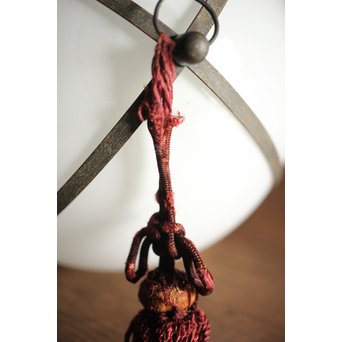 銅化粧の球体照明電笠　A1992 