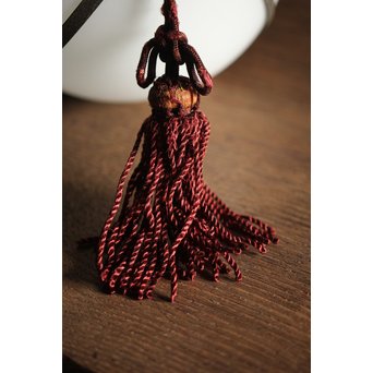 銅化粧の球体照明電笠　A1992 