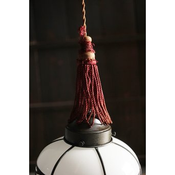 銅巻化粧のオーバル型照明 電笠 2個1組　A1993 