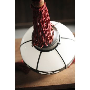 銅巻化粧のオーバル型照明 電笠 2個1組　A1993 