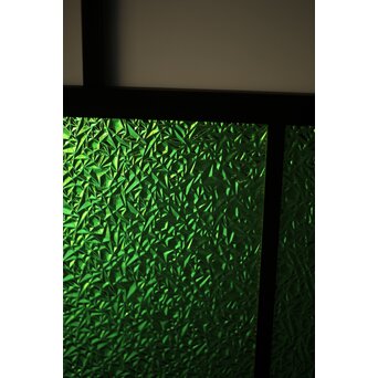 アールデコデザイン 色ガラス衝立 結界　Y025 