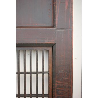 変わり障子枠の田舎風帯戸L 2枚1組　B990 