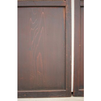 変わり障子枠の田舎風帯戸L 2枚1組　B990 