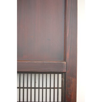 変わり障子枠の田舎風帯戸L 2枚1組　B990 