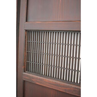 変わり障子枠の田舎風帯戸L 2枚1組　B990 