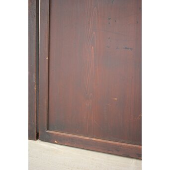 変わり障子枠の田舎風帯戸L 2枚1組　B990 