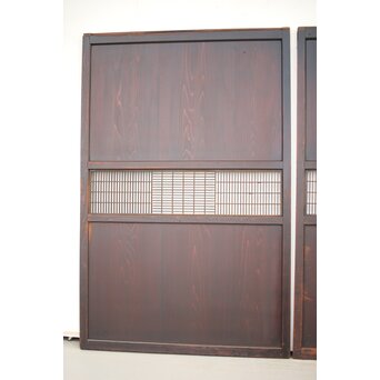 変わり障子枠の田舎風帯戸L 2枚1組　B990 