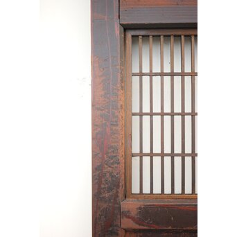 変わり障子枠の田舎風帯戸L 2枚1組　B990 