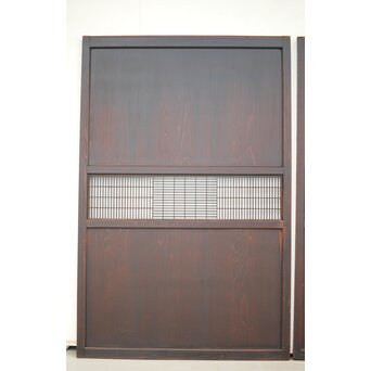 変わり障子枠の田舎風帯戸L 2枚1組　B990 