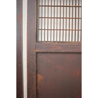 変わり障子枠の田舎風帯戸L 2枚1組　B990 