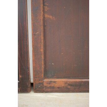 変わり障子枠の田舎風帯戸L 2枚1組　B990 