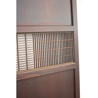 変わり障子枠の田舎風帯戸L 2枚1組　B990 