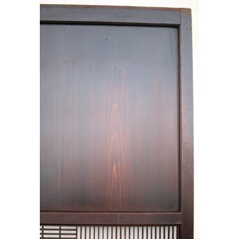 変わり障子枠の田舎風帯戸L 2枚1組　B990 