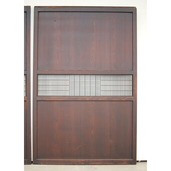 変わり障子枠の田舎風帯戸L 2枚1組　B990 