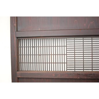 変わり障子枠の田舎風帯戸L 2枚1組　B990 