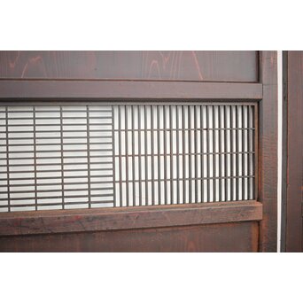 変わり障子枠の田舎風帯戸L 2枚1組　B990 