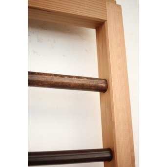 竹ひごと黒柿の夏戸/簀戸 4枚1組　F227 