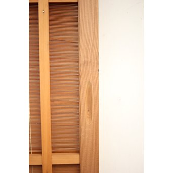 竹ひごと黒柿の夏戸/簀戸 4枚1組　F227 