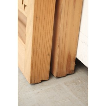 竹ひごと黒柿の夏戸/簀戸 4枚1組　F227 