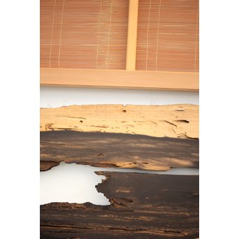 竹ひごと黒柿の夏戸/簀戸 4枚1組　F227 