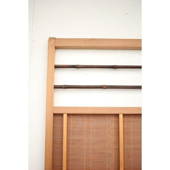 竹ひごと黒柿の夏戸/簀戸 4枚1組　F227 