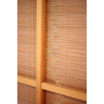 竹ひごと黒柿の夏戸/簀戸 4枚1組　F227 