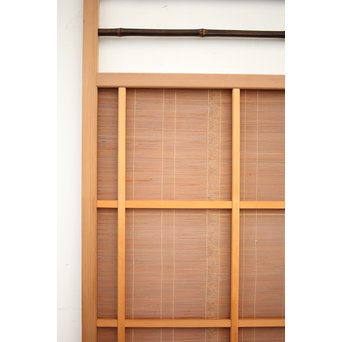 竹ひごと黒柿の夏戸/簀戸 4枚1組　F227 