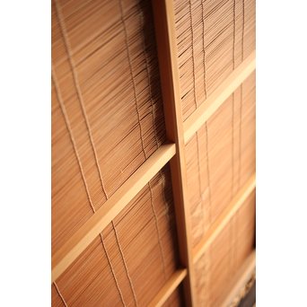 竹ひごと黒柿の夏戸/簀戸 4枚1組　F227 