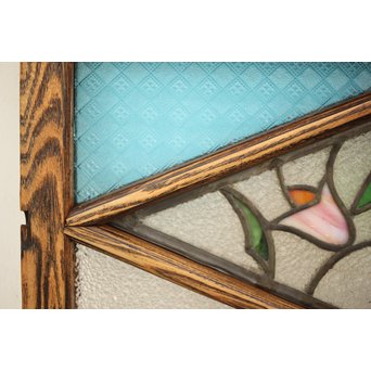 和製ステンドガラス 明り取り　2枚1組　GD1292 