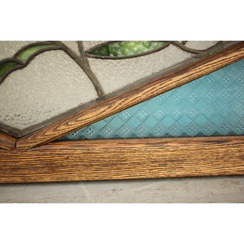 和製ステンドガラス 明り取り　2枚1組　GD1292 