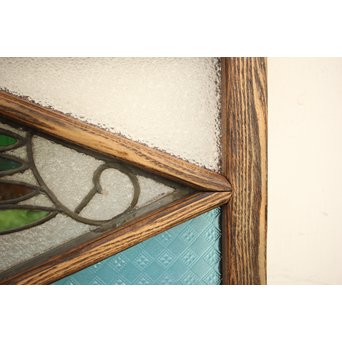 和製ステンドガラス 明り取り　2枚1組　GD1292 