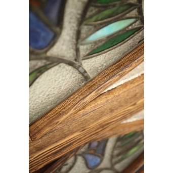 和製ステンドガラス 明り取り　2枚1組　GD1292 