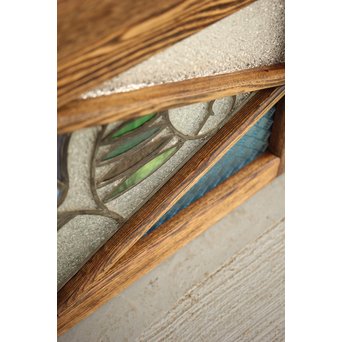 和製ステンドガラス 明り取り　2枚1組　GD1292 