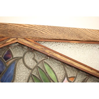 和製ステンドガラス 明り取り　2枚1組　GD1292 