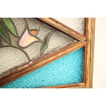 和製ステンドガラス 明り取り　2枚1組　GD1292 