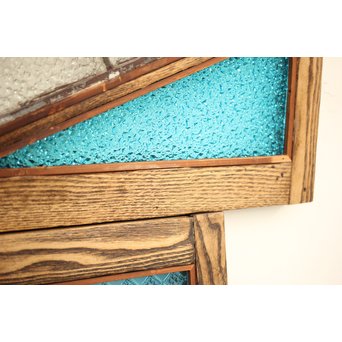 和製ステンドガラス 明り取り　2枚1組　GD1292 