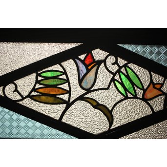 和製ステンドガラス 明り取り　2枚1組　GD1292 