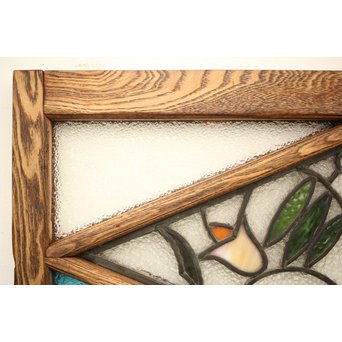 和製ステンドガラス 明り取り　2枚1組　GD1292 