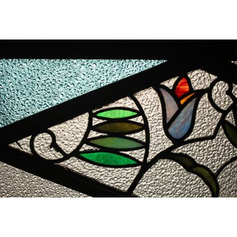 和製ステンドガラス 明り取り　2枚1組　GD1292 