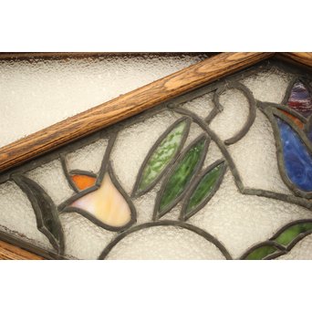 和製ステンドガラス 明り取り　2枚1組　GD1292 