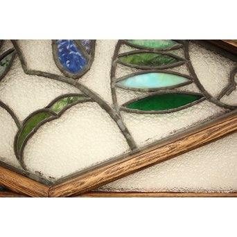 和製ステンドガラス 明り取り　2枚1組　GD1292 