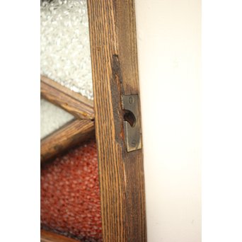 フルレストア 和製ステンドガラス 明り取り　2枚1組　GD1293 