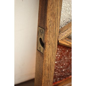 フルレストア 和製ステンドガラス 明り取り　2枚1組　GD1293 