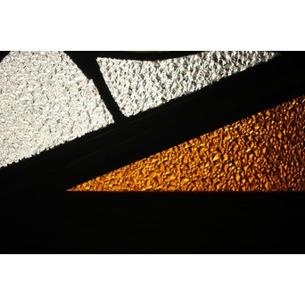 フルレストア 和製ステンドガラス 明り取り　2枚1組　GD1293 