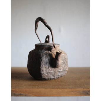 角型遊環付 小鉄瓶/急須　M215 