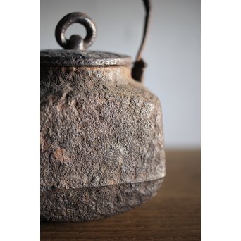 角型遊環付 小鉄瓶/急須　M215 